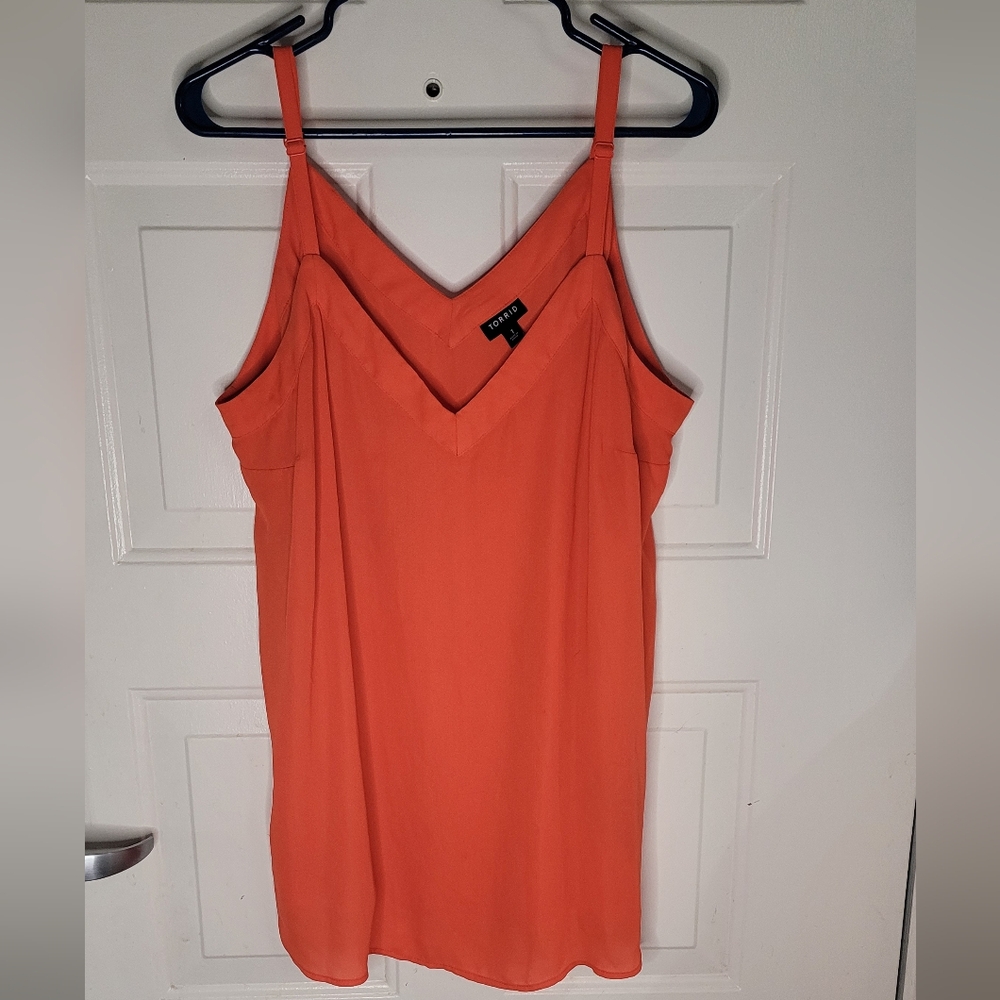 Torrid Cami‎ Sleevelss Blouse Orange Size 1X